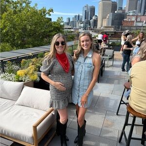 AE Puff Sleeve Smocked Mini Dress | black gingham